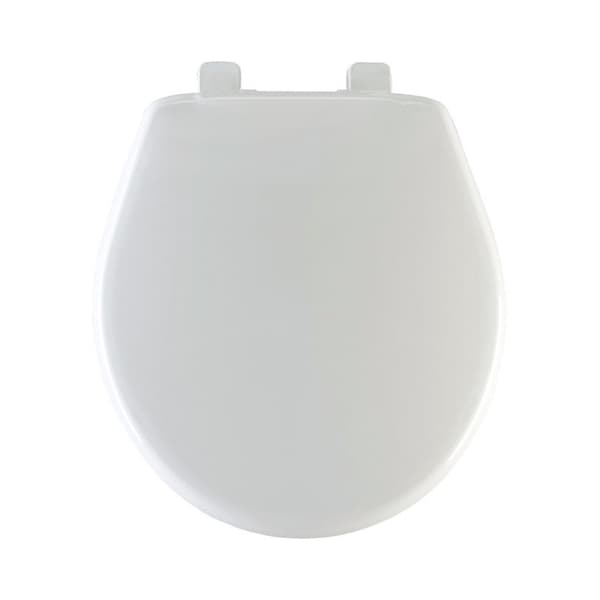 Mayfair by Bemis Caswell Slow Close Round White Plastic Toilet Seat